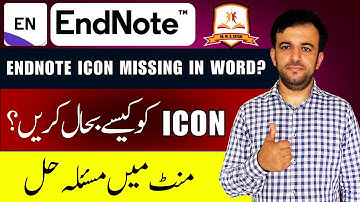 Endnote not showing on word | endnote not working in word | Endnote Problem sovled | Lecture 4