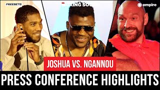 Anthony Joshua vs. Francis Ngannou, Tyson Fury EXCHANGE | Press Conference Highlights