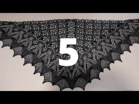 ჩხირებით_ნაქსოვი_შარფი_\"ღამურა\"_ ნაწილი 5