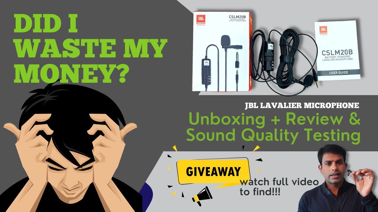 JBL Commercial CSLM20B Lavalier mic Best vlog mic or i wasted my