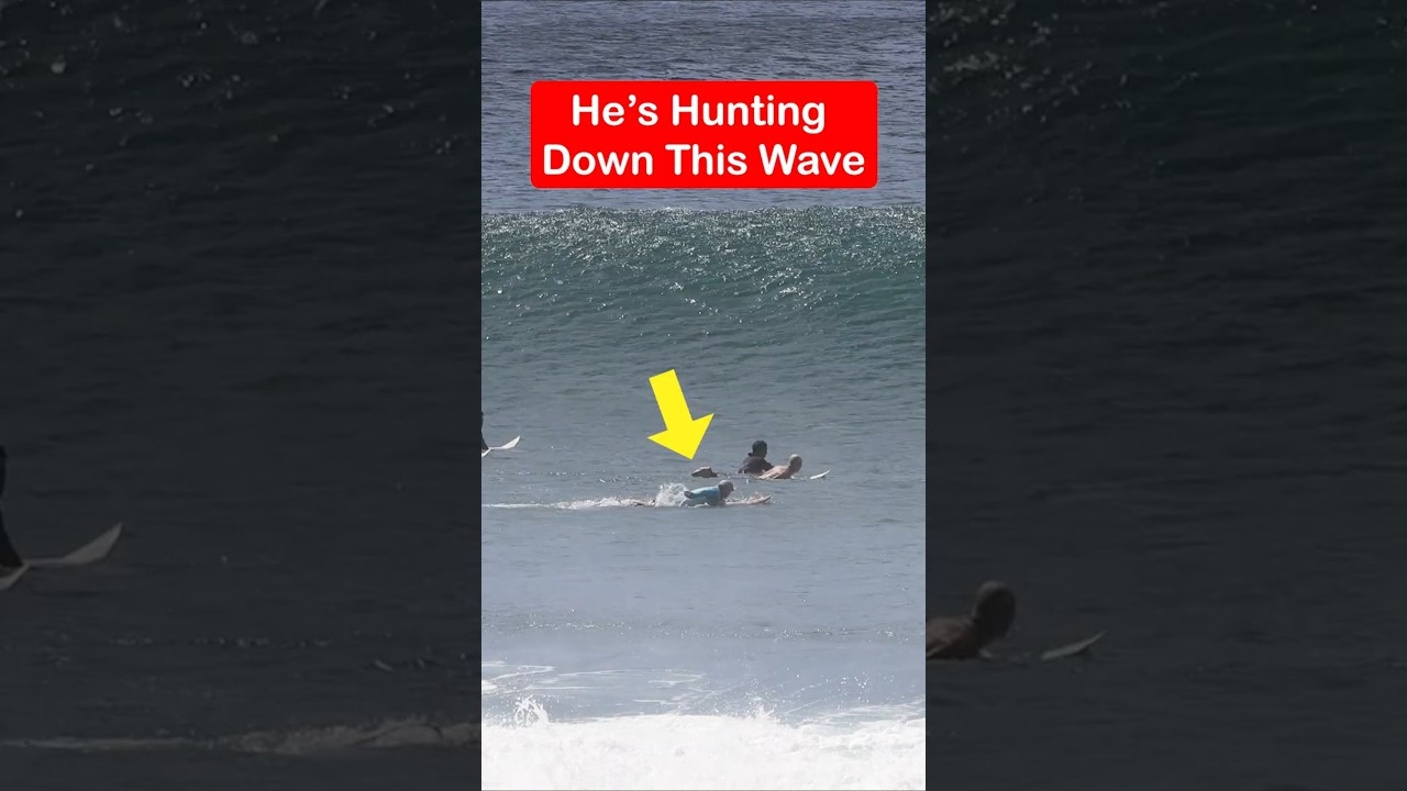 He Wants The Biggest Wave Of The Day ...But 