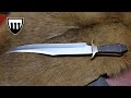 Making a stainless steel bowie knife the complete movie