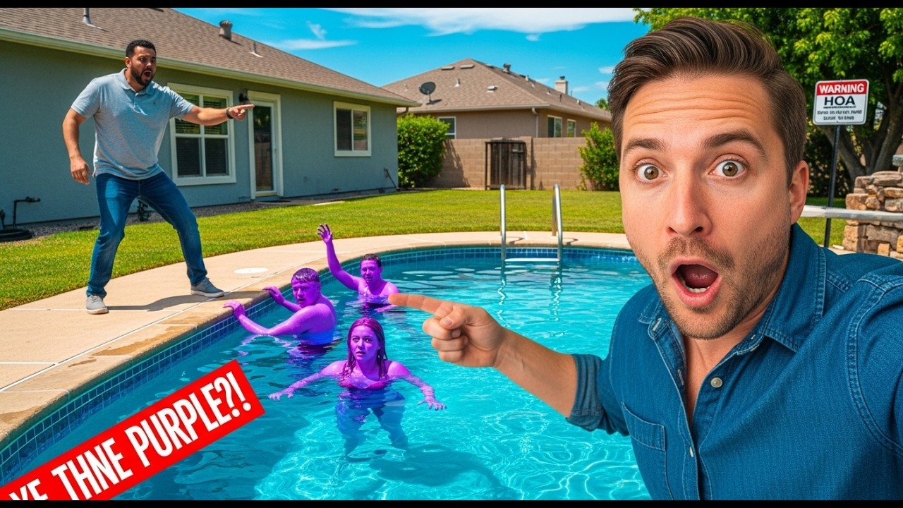 HOA Kept Letting Renters Swim in My Pool — So I Added Dye That Turns Skin Bright Purple for 2 Weeks