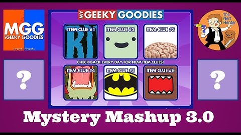 My Geeky Goodies "Mystery Mashup 3.0" Unboxing & Review - August 2015