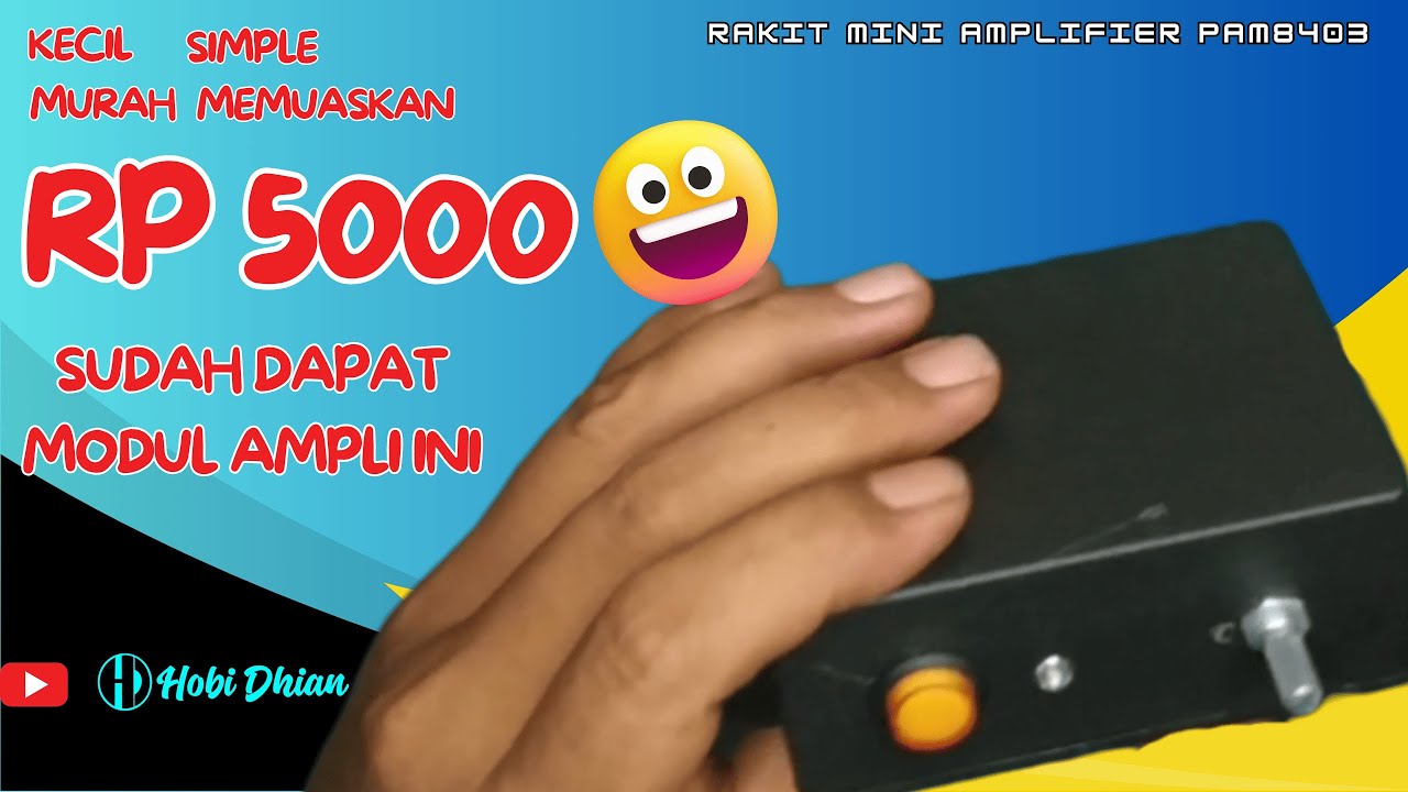 Seruling Rakit Mini Rakit mini amplifier 5 volt II PAM 8403 pemula - YouTube