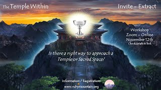 Temples & Sacred places: The Approach, The Gateway, The Connection