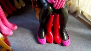 rubber stocking&amp;rain boots fun time53