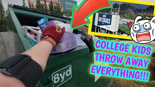 DUMPSTER DIVING!! College Student Housing Clean Outs are UNBELIEVABLE!!! #utah #byu