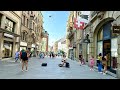 Basel  city in switzerland  summer walk in europe