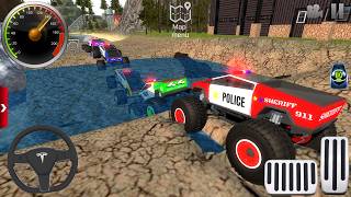 Impossible Off-Road Monster Truck Driver Racing #5 - Police Car Ramp Driving 3D - Android GamePlay screenshot 1
