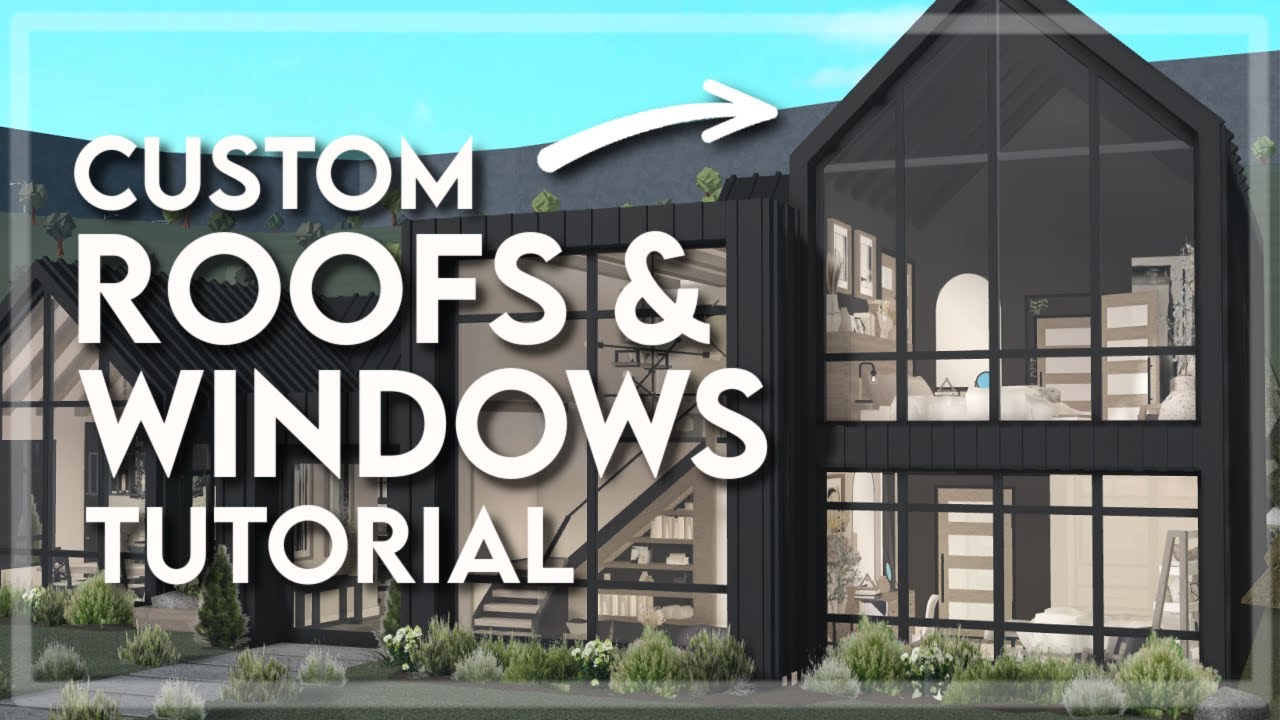 how to make custom ROOFS and WINDOWS in bloxburg!
