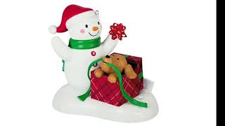 (SNEAK PEEK) Hallmark Snowman 2024 - Wrapped up in Christmas (Ornament Version)