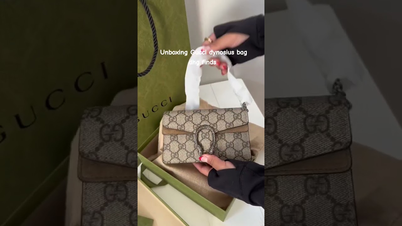 unboxing Gucci bag 