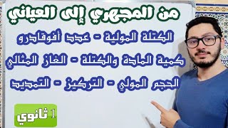 من المجهري إلى العياني | جميع القوانين مع طريقة توظيفها | سنة أولى ثانوي 2023