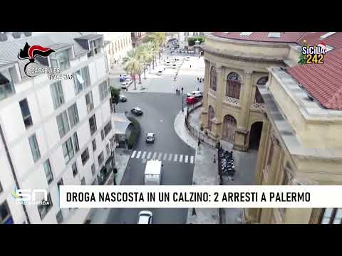 Video Palermo, la droga nascosta in un calzino: arrestati due coniugi