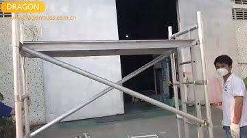 how to erect single width scaffold