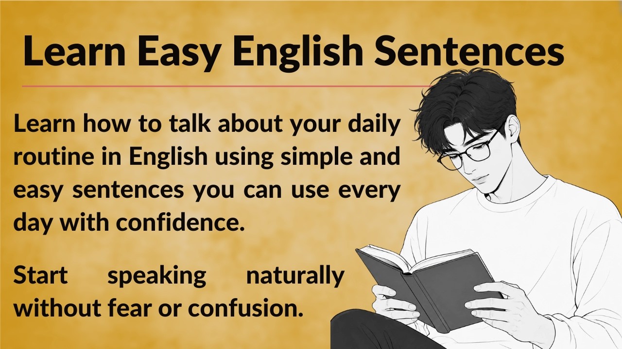 Daily Routine in English || Learn Easy English Sentences || Graded ...