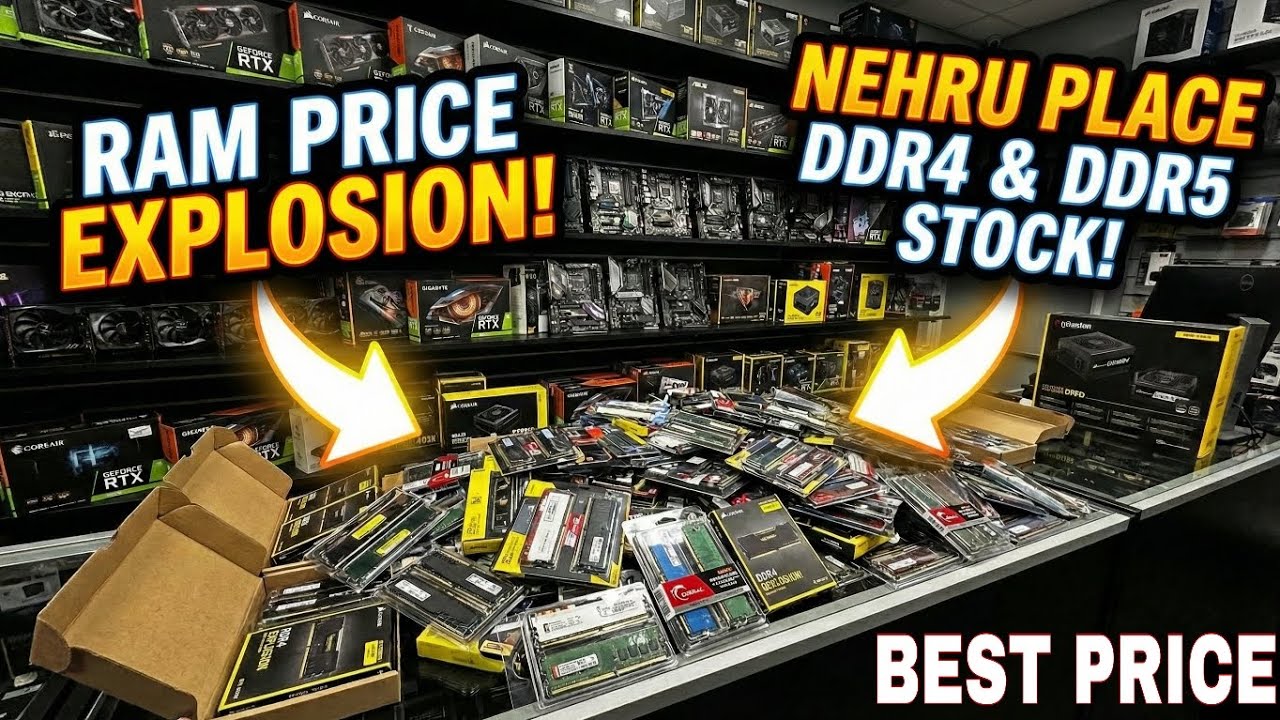 Cheapest RAM Price in Nehru Place | 8GB, 16GB, 32GB (DDR4 vs DDR5) Wholesale Rates 