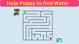 Solve the Maze | Help Puppy find the Water by The Puzzle House 3,992 views 1 year ago 3 minutes, 48 seconds
