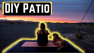 Toy hauler Patio || DIY Toy hauler Patio For RV Living Full Time