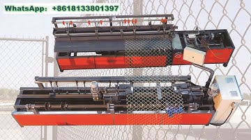 Newest model double servo motor diamond mesh chain link fence machine for cyclone wire DP20-100