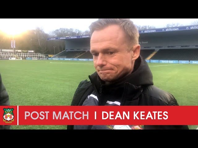 WATCH | Dean Keates after Bromley