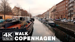 Visit Copenhagen, morning walk, at Christianshavn, Denmark -  Binaural audio [4k ASMR ]