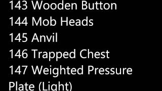 Minecraft: Block IDs & Item IDs [1.4.7]