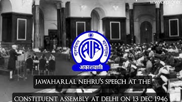 Jawaharlal Nehru | Speech In Constituent Assembly At Delhi On 13 December 1946 (With Subtitles)