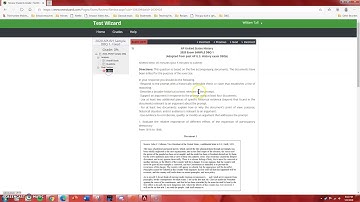 DBQ Comments on Test Wizard