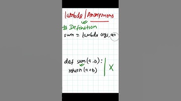 Python - 071 : lambda or anonymous functions in python #python #pythonprogramming #pythontutorial