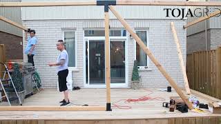 Hearts & Krafts Build Time Lapse - Double Side Pergola with Living Wall