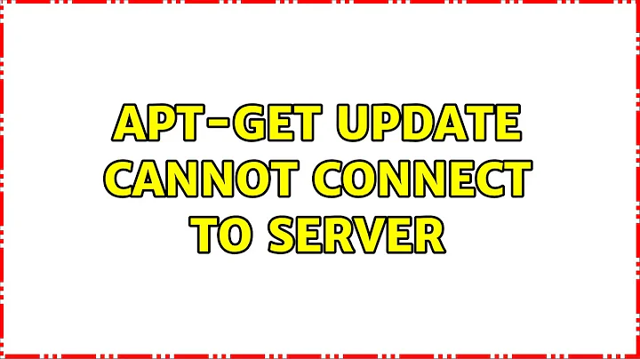 Ubuntu: apt-get update cannot connect to server (2 Solutions!!)