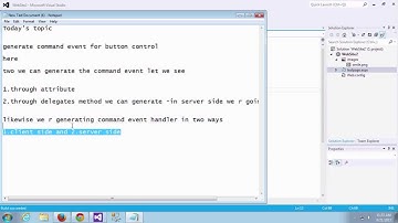 generate command eventhandler for button control in asp net c#