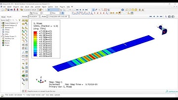 Finding the location of the crack by Lamb waves Abaqus
