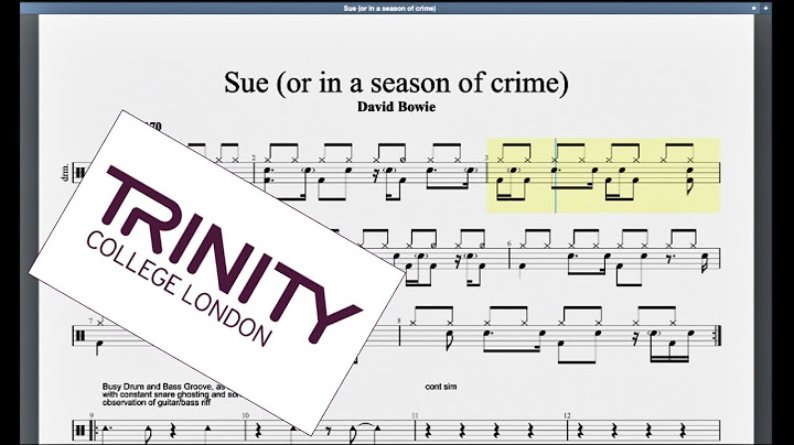 Sue (Or In a Season of Crime) Drums version - Drums performance video thumbnail