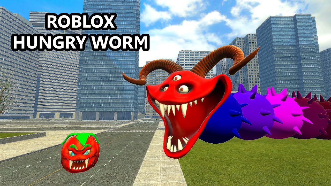 I FOUND THE STRONGEST ROBLOX HUNGRY WORM IN THE CITY in Garry's Mod!