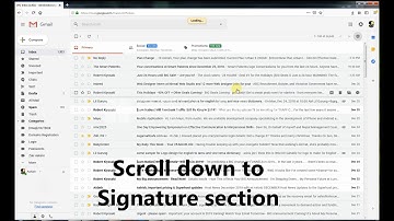 How to setup Gmail default signature