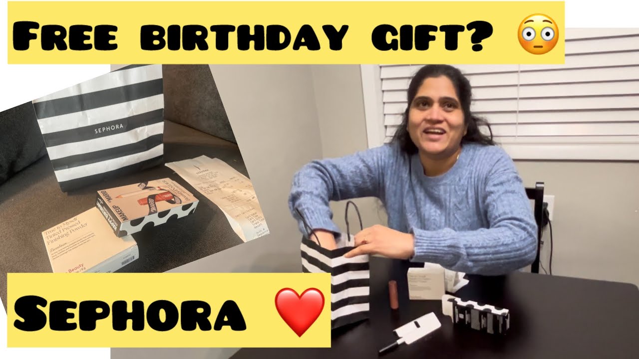 Sephora Haul 2026 (kannada)| Rare Beauty Compact Unboxing + Free Birthday Gift 🎁 💄