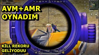 AVM VE AMR OYNADIM ÇİFT KESKİN  KİLLL REKORU GELİYODU SOLO VS SQUAD PUBG MOBİLE