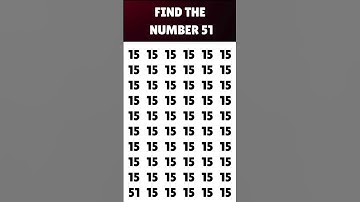 Find Odd Numbers 51 | Can you Find #shorts #iqtest #braintest #brainteasers #puzzle #gkquiz #maths