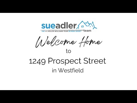 1249 Prospect St, Westfield, NJ home video tour