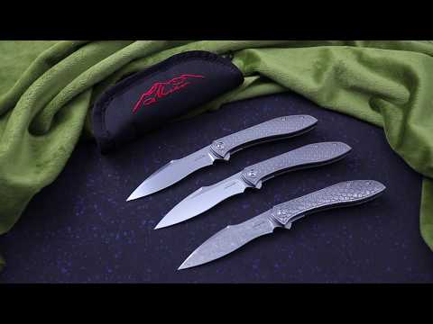 Jerry Moen Mongoose Titanium Honeycomb Flipper Knife