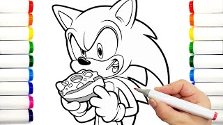 Sonic Coloring Pages Sonic The Hedgehog 3 Teils , Shadow ,Amy Rose, Knuckles  draw drawing 32