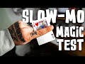 Sleight of Hand in SLOW MOTION - Is the hand quicker than the eye?! (Bad idea)