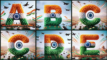 Celebrating the Indian Flag | Creative ABCD Designs #independenceday #abcd #republicday