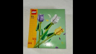 Lego 40461 Tulips Unboxing & Speed Build