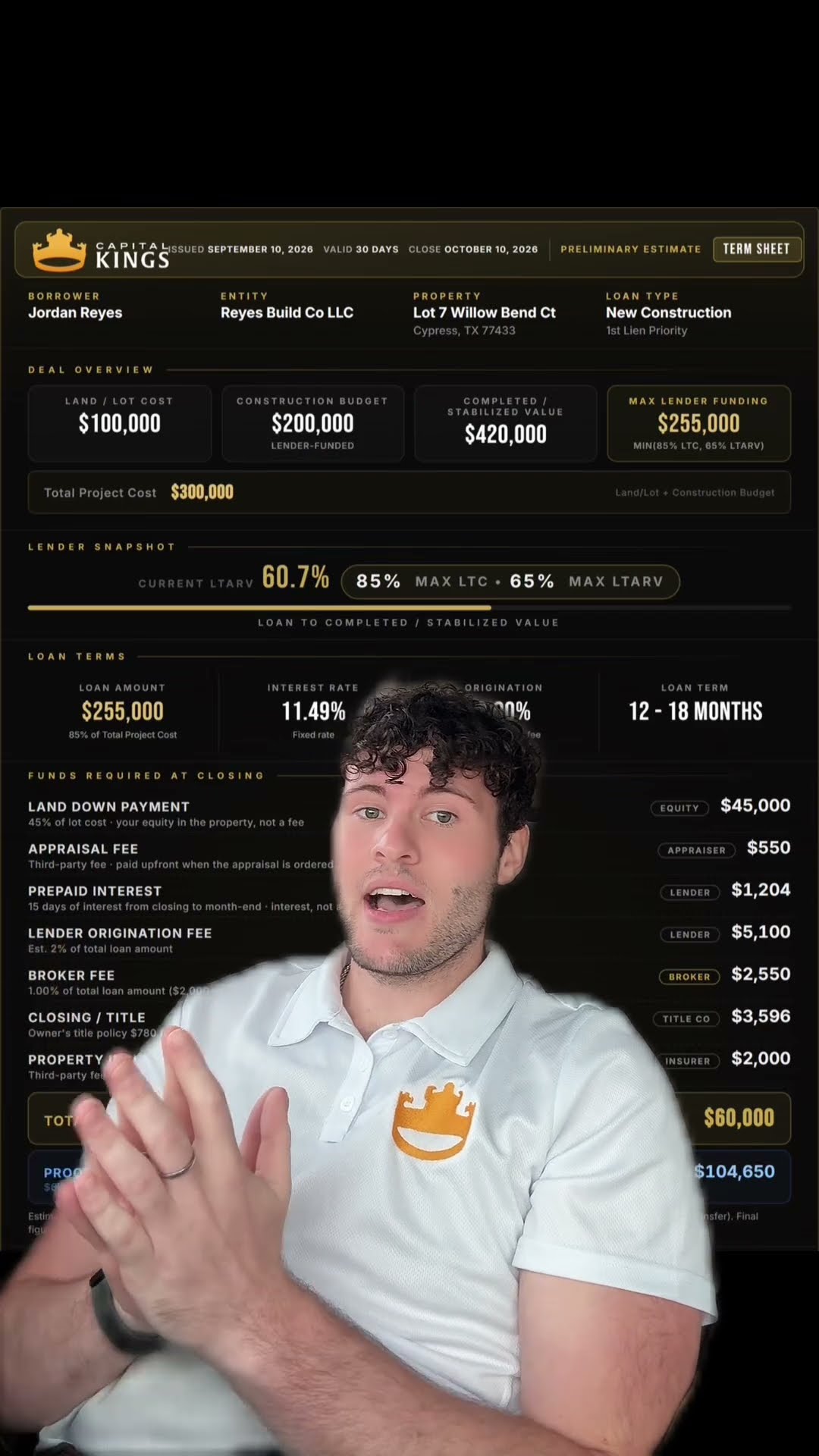 How much cash do you actually need for your first new construction project?