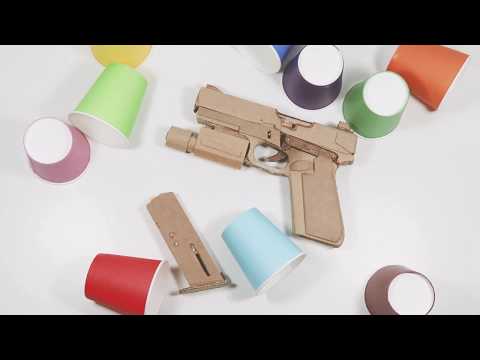 How to Make Glock P18C from Cardboard
