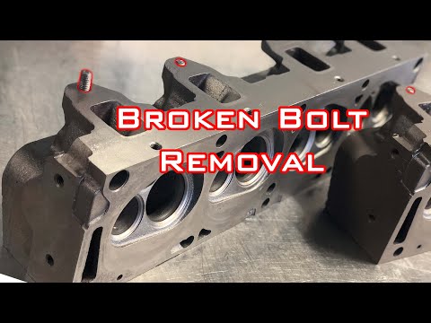 Removing Broken Exhaust Manifold Studs From FE Ford Cylinder Heads